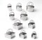 Cookie Cutters Set of 10, 5 Round and 5 Square Stainless Steel Handles